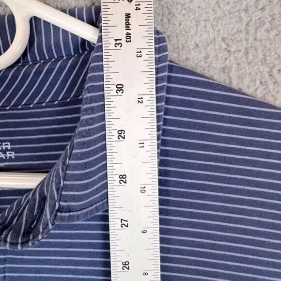 PETER MILLAR MENS POLO SHIRT BLUE WITH STRIPES SIZE XL - Picture 7 of 9